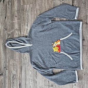 Vintage Winnie The Pooh Hooded Pullover Sweater